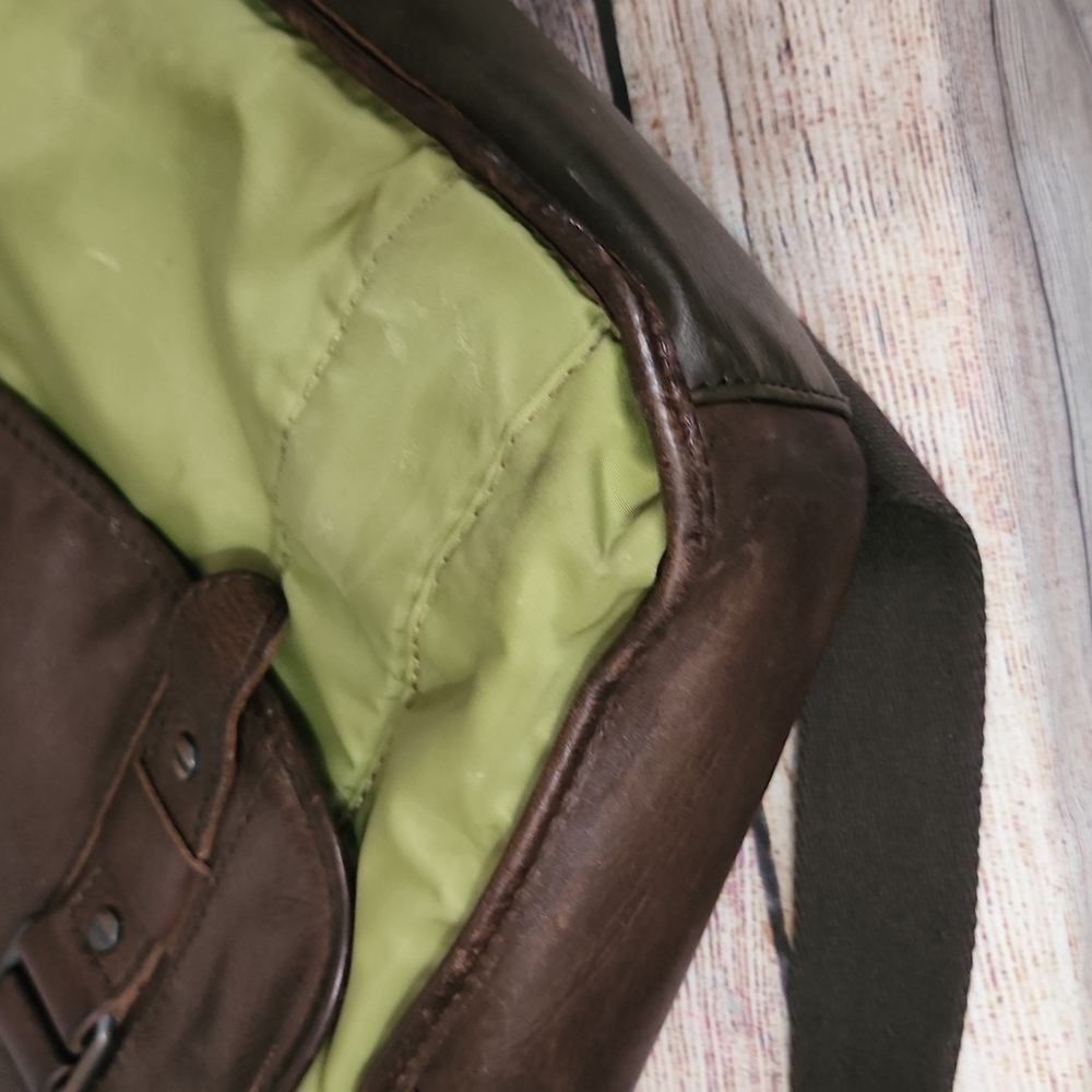 Fossil Leather/Nylon Messenger Bag - Picture 15 of 17